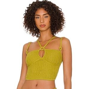 Danielle GUIZIO Multi Strap Open Knit Top